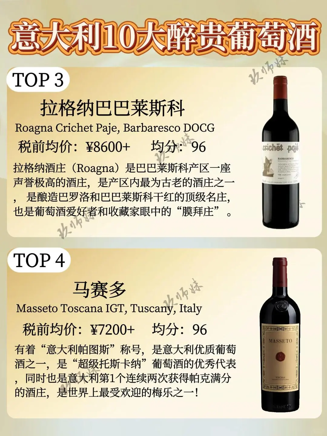 盘点2024年意大利10大醉贵葡萄酒！