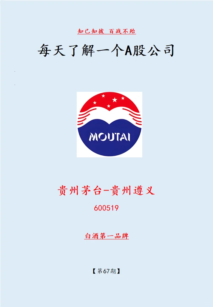 NO.67 贵州茅台：长期持有茅台的逻辑与风险