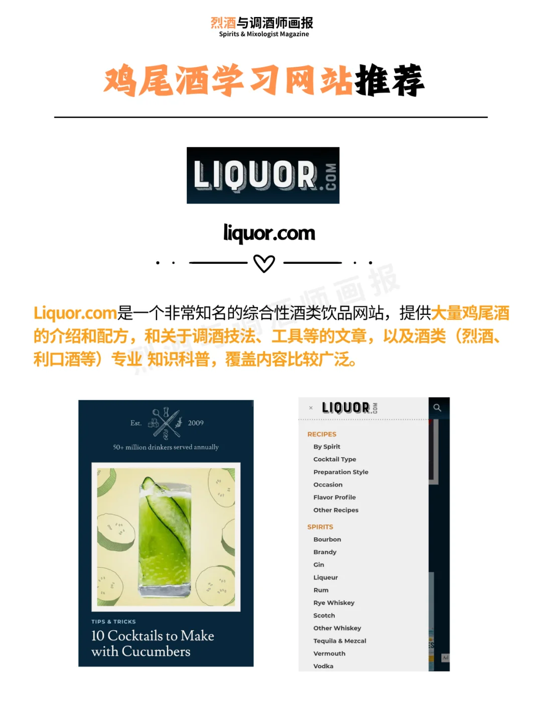 鸡尾酒学习网站推荐 | 从入门到进阶?～
