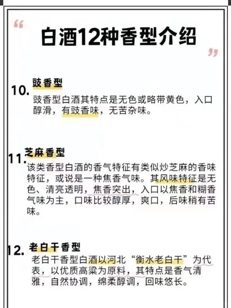 白酒都有哪些香型？