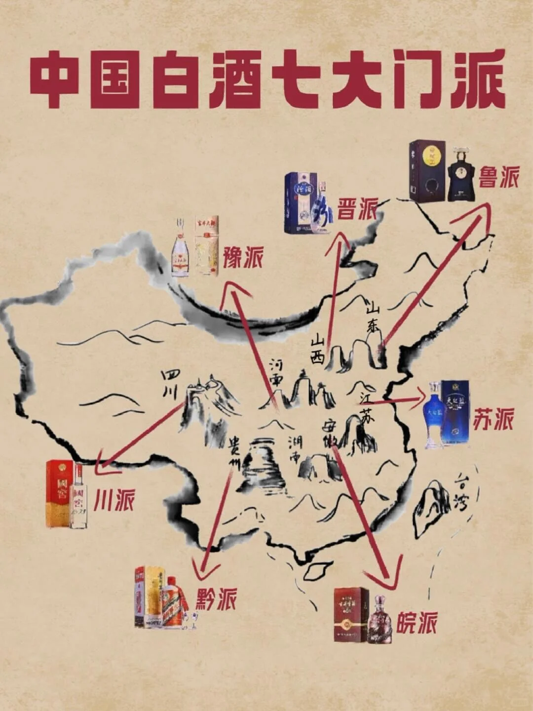 如果白酒在武侠世界，看看你爱喝哪个门派