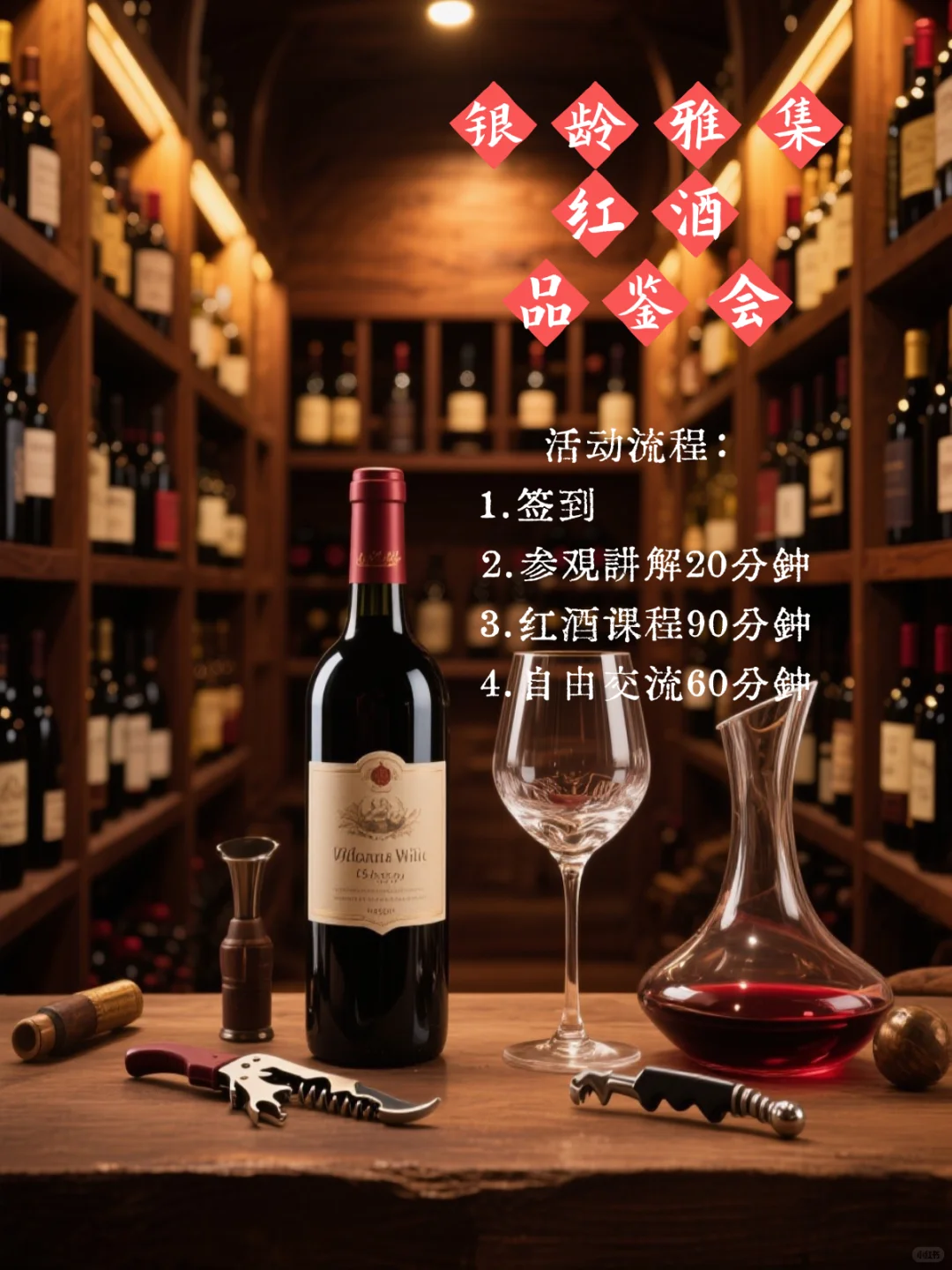 在福禧酒窖，解锁红酒品鉴4步秘籍