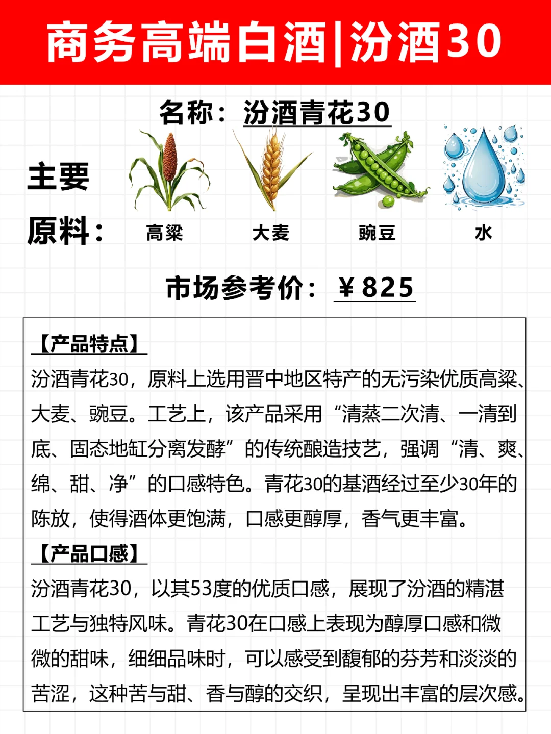 No.5商务高端白酒|汾酒青花30