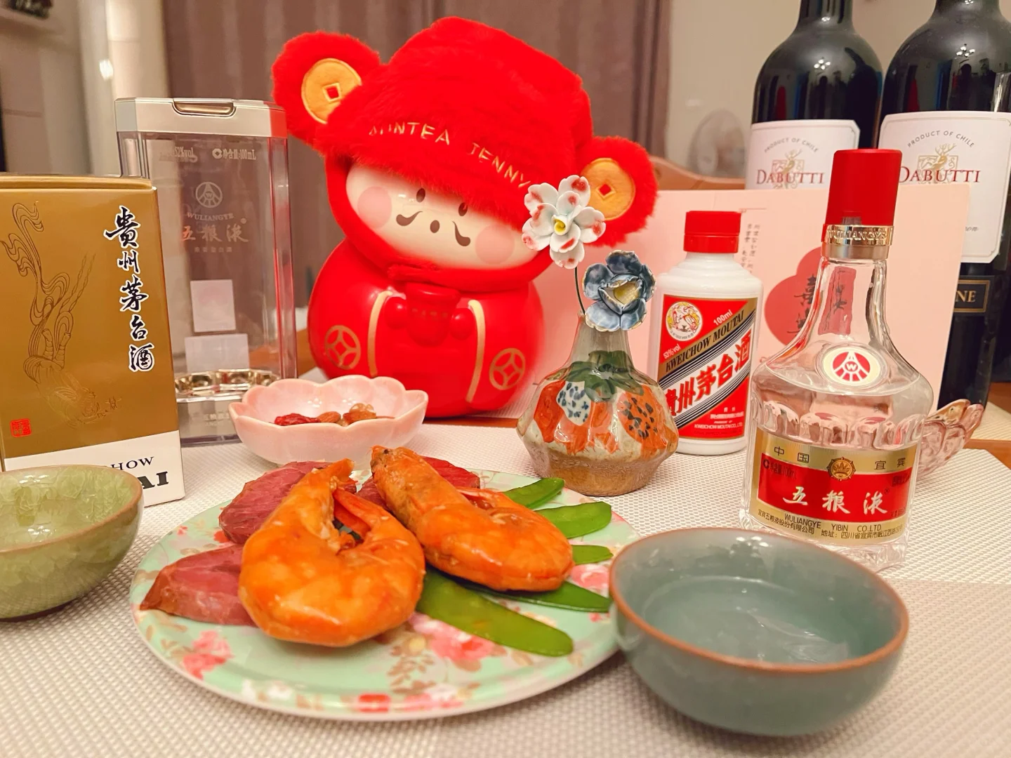 终于把几种香型的酒都打开了