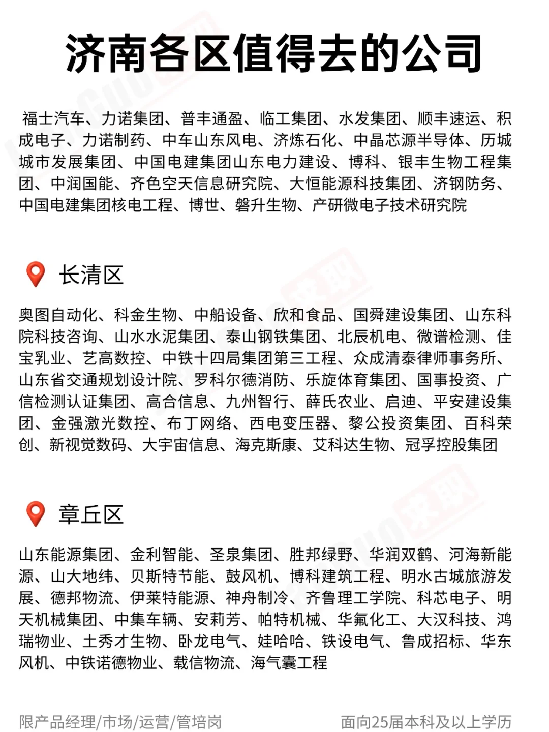济南各区值得去的公司✨ 应届生大胆冲
