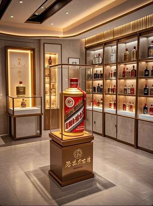珍酿「展」锋芒：茅台酒柜的高光陈列美学
