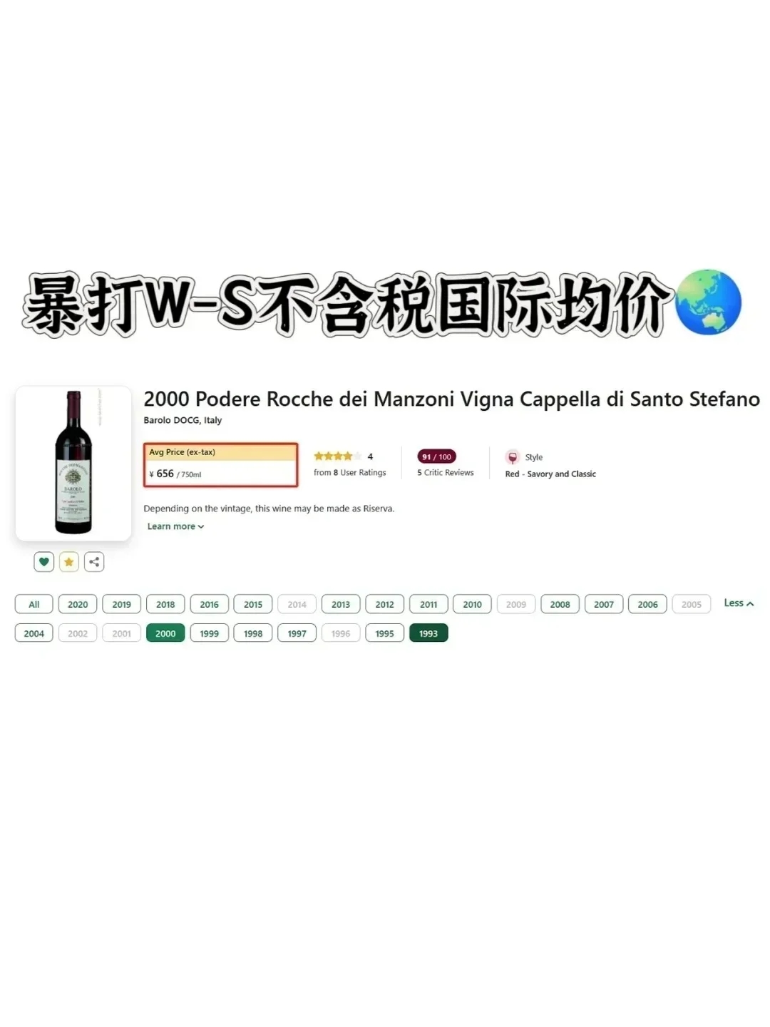 酒商倒闭才换来的好价，骨折珍藏巴罗洛！