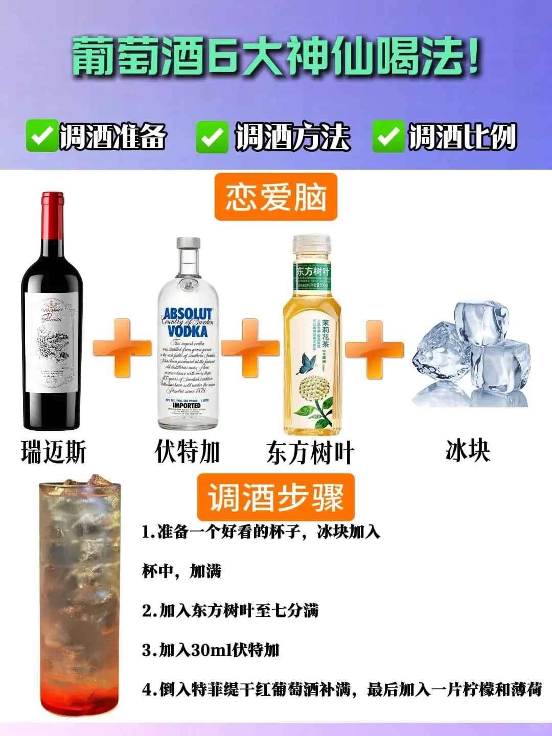 今日份调酒酒单：去班味便利店自制小酒