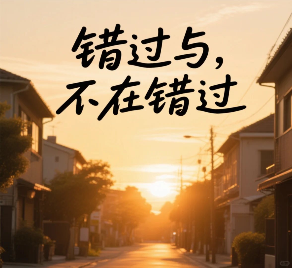 关于错过，不在错过！