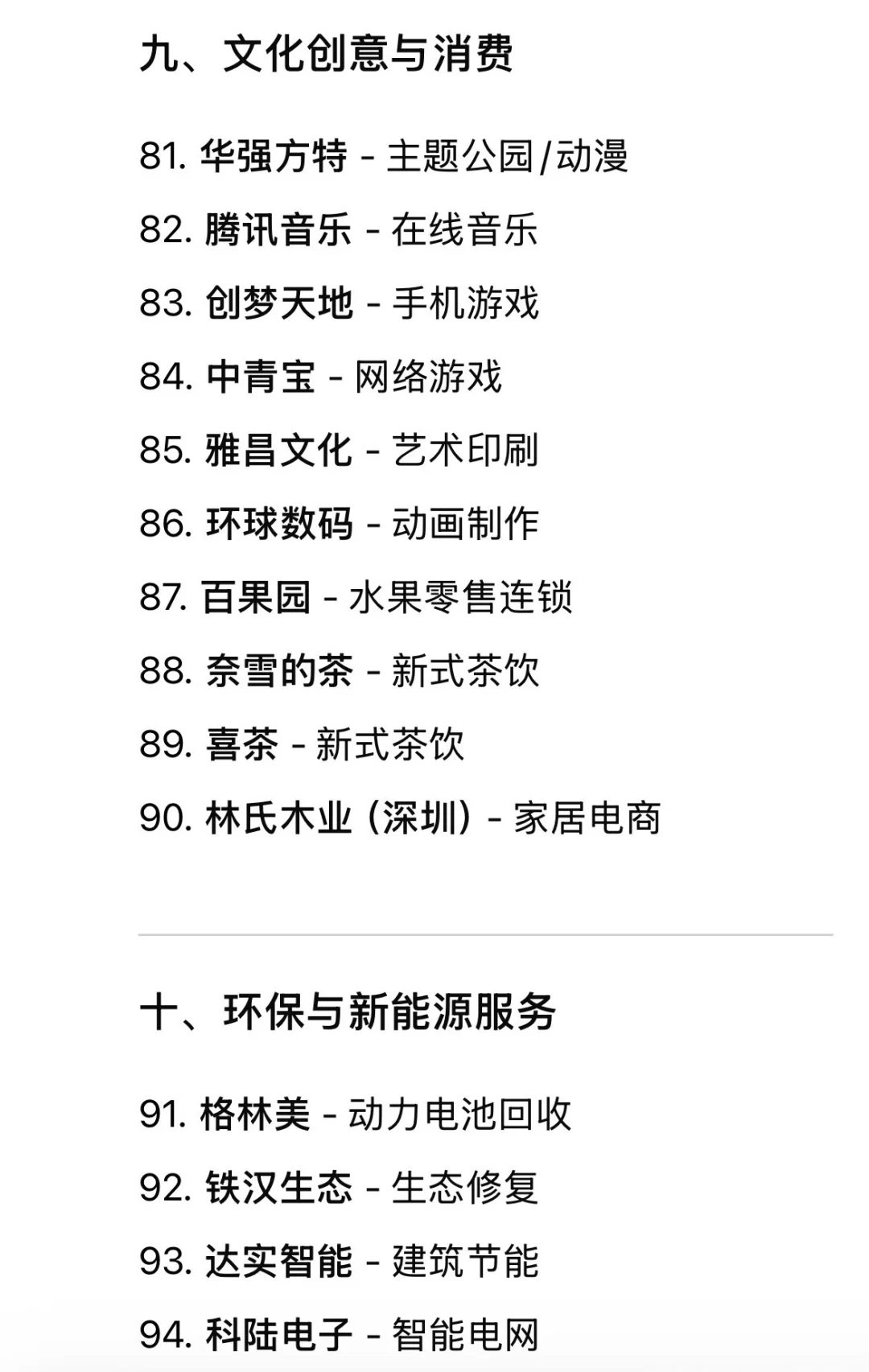 深圳大公司大厂 分行业整理（近期更新！）
