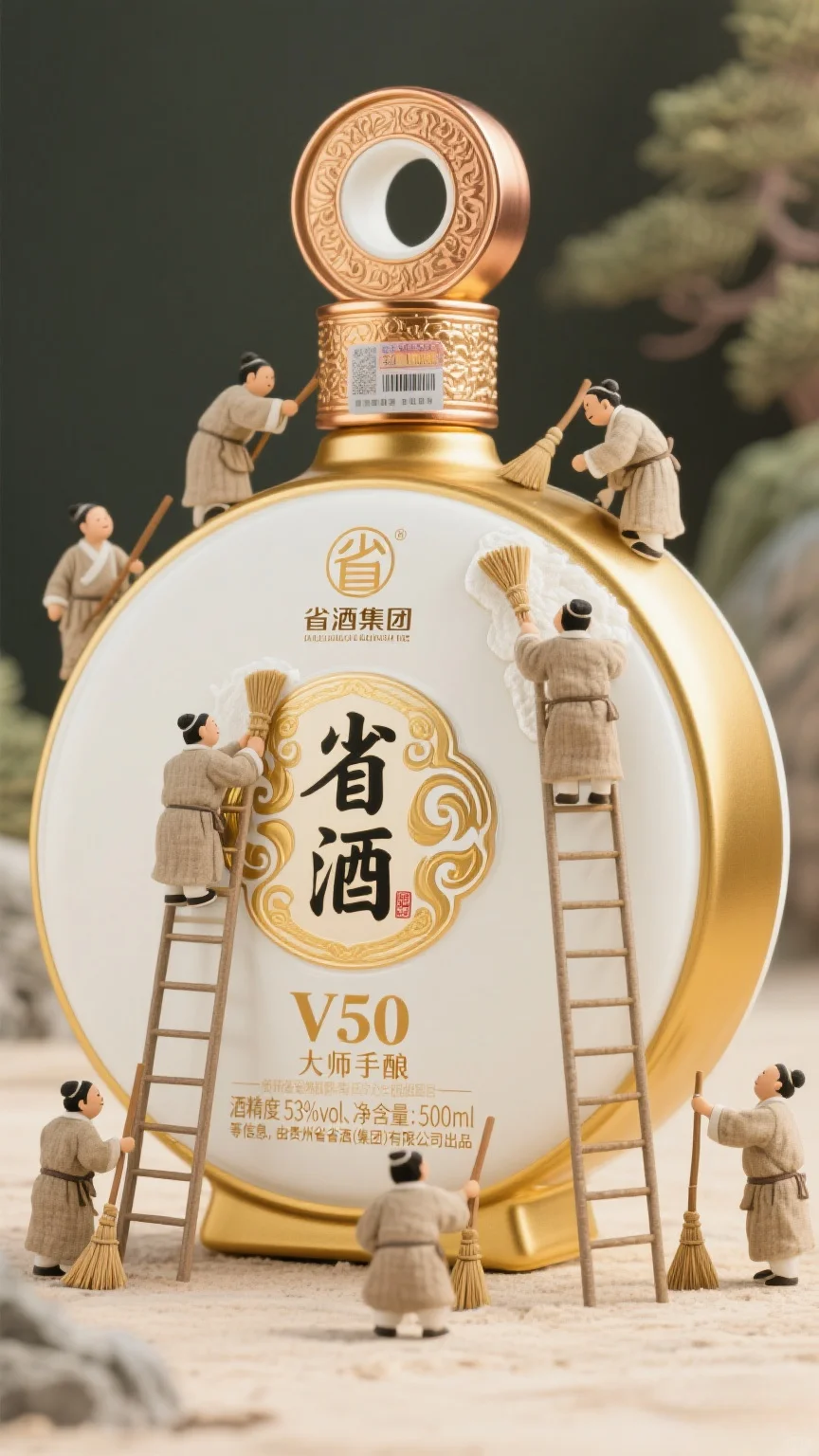 微型古人打扫！省酒V50豆包“提示词”口令