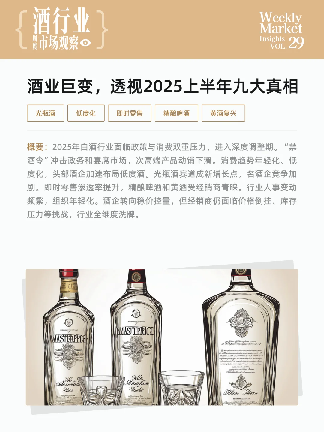 酒行业周度市场观察-2025年第29周