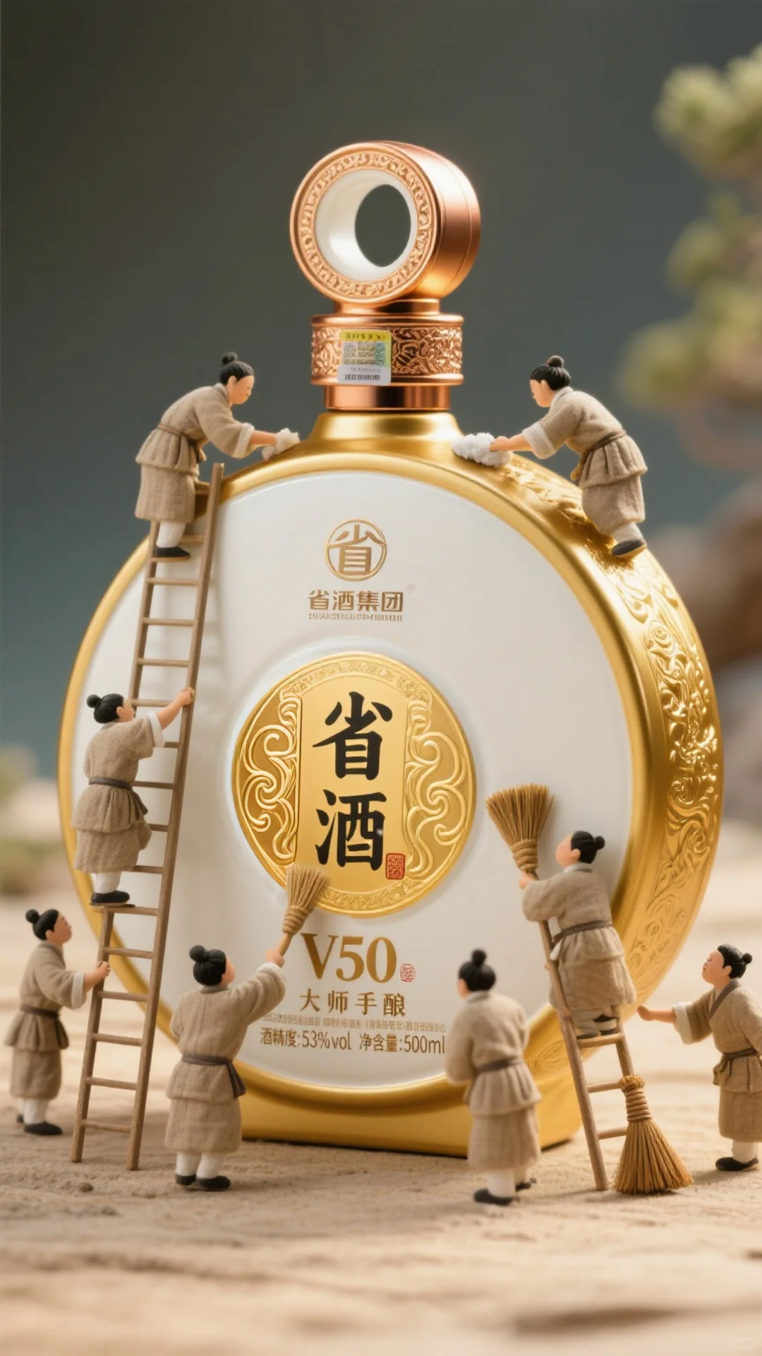 微型古人打扫！省酒V50豆包“提示词”口令