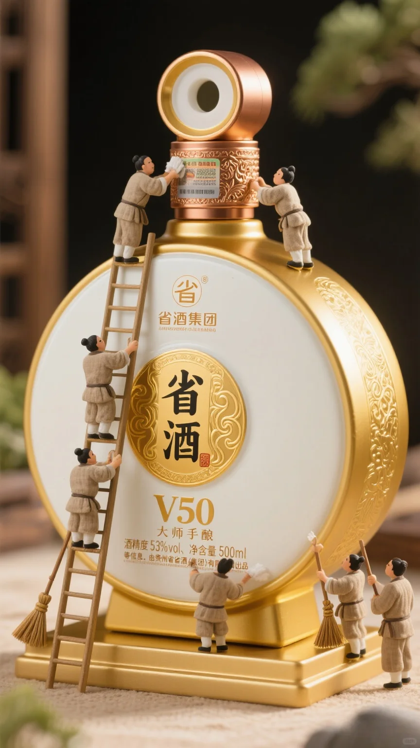 微型古人打扫！省酒V50豆包“提示词”口令