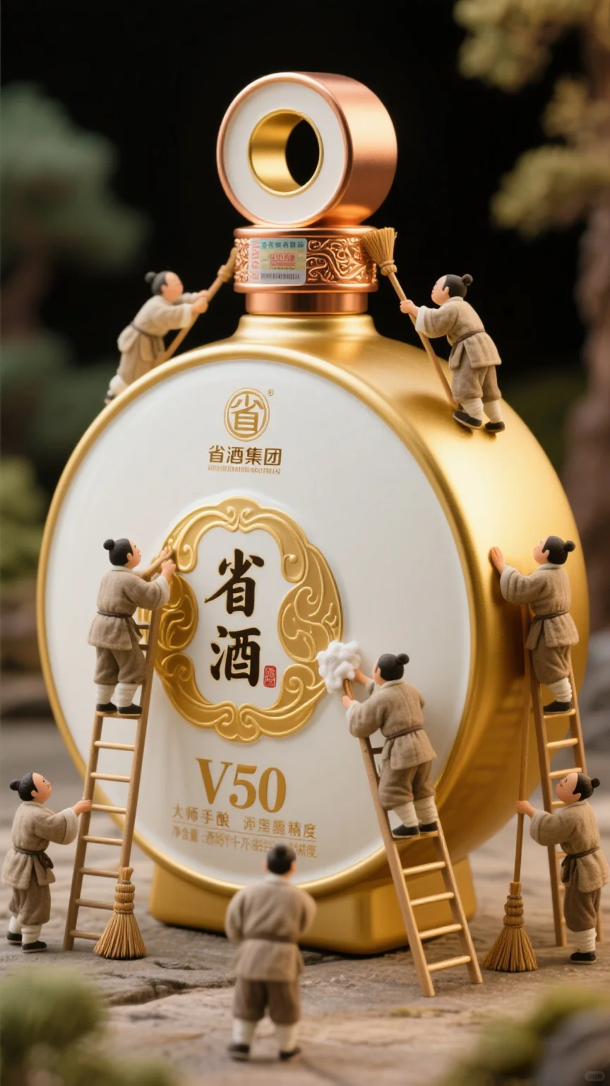微型古人打扫！省酒V50豆包“提示词”口令