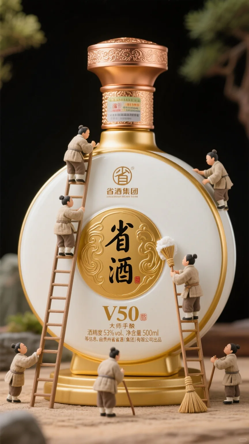 微型古人打扫！省酒V50豆包“提示词”口令