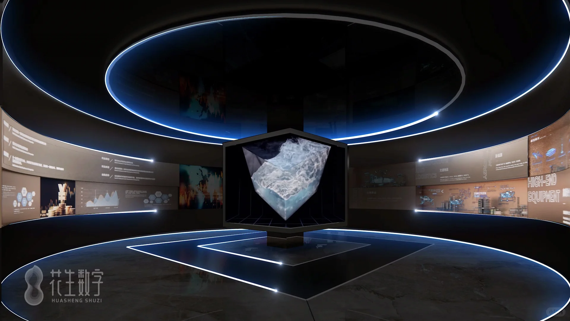 金融展厅设计—让展厅更具科技感与可视化！