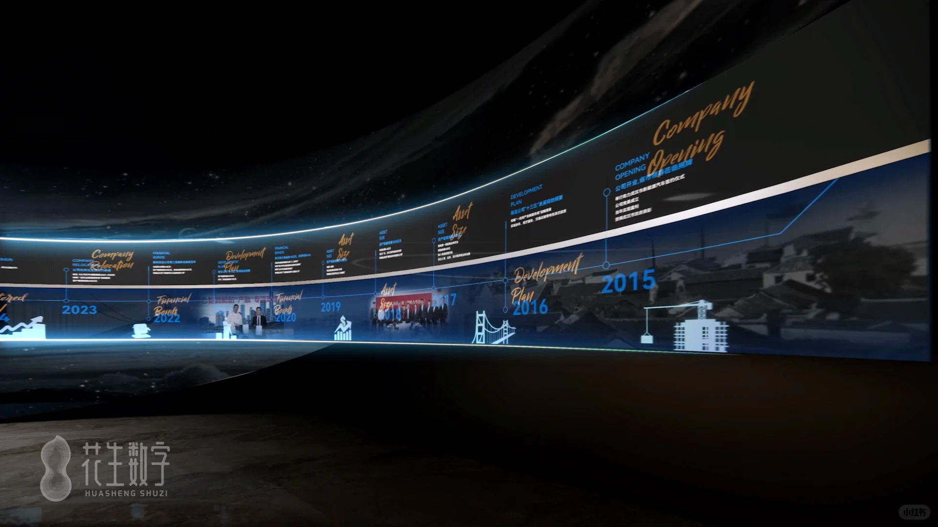 金融展厅设计—让展厅更具科技感与可视化！