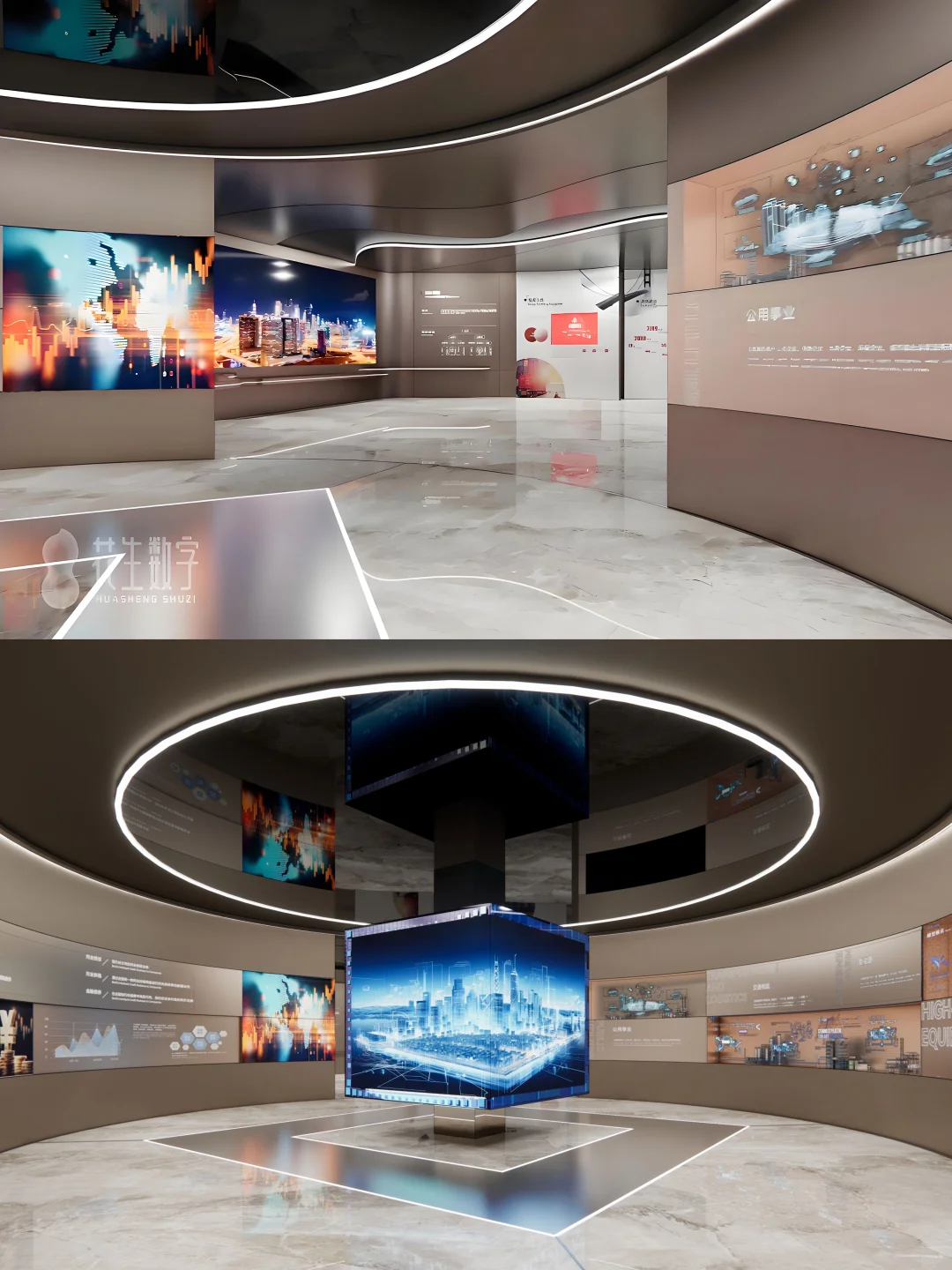 金融展厅设计—让展厅更具科技感与可视化！