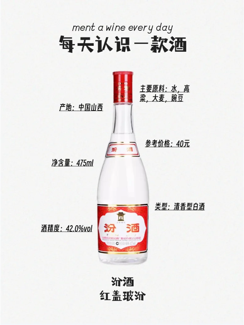 Day20每天认识一款酒|红盖玻汾