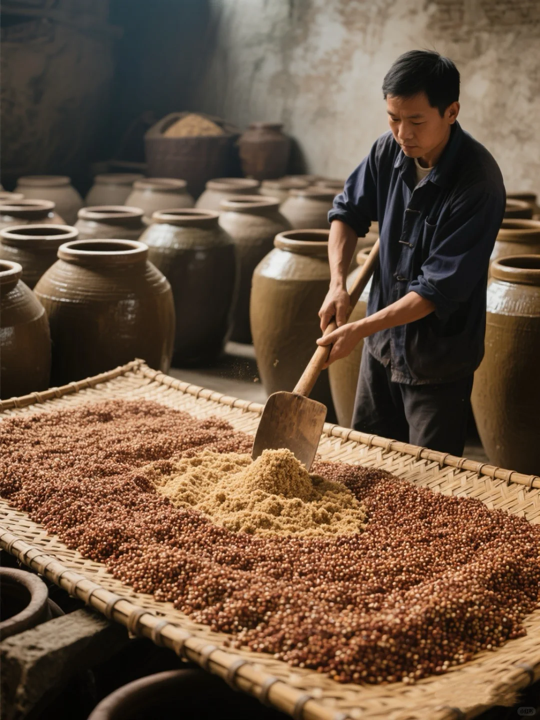 诸暨市同山镇清香型白，简单罗列制作顺序
