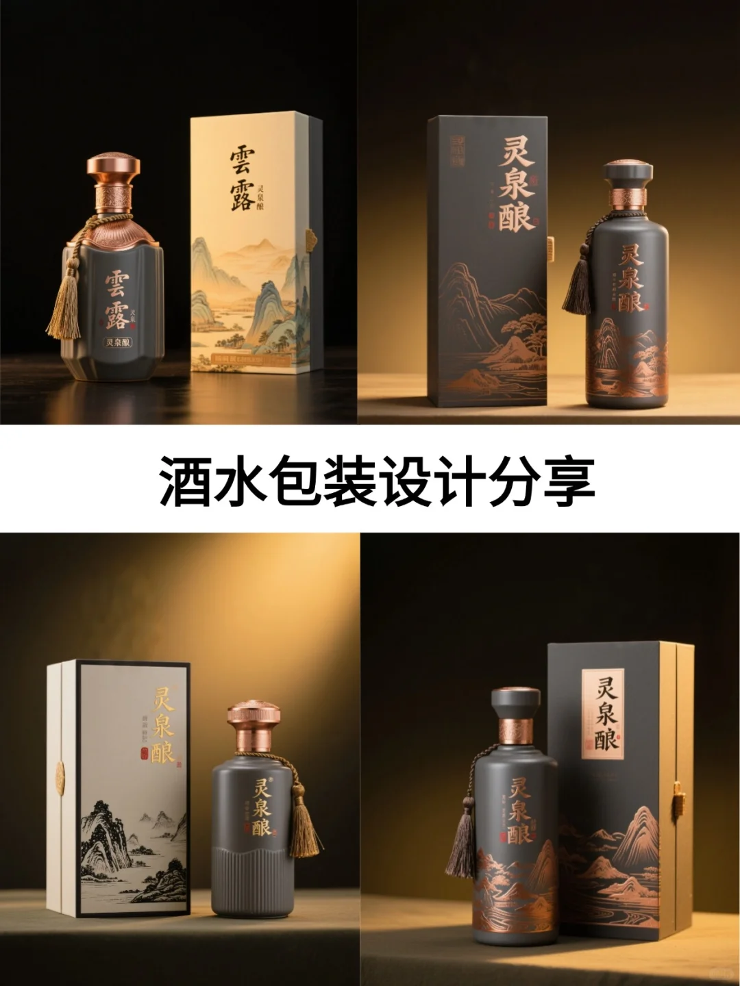 原创设计｜酒包装设计把山水韵味的装进去