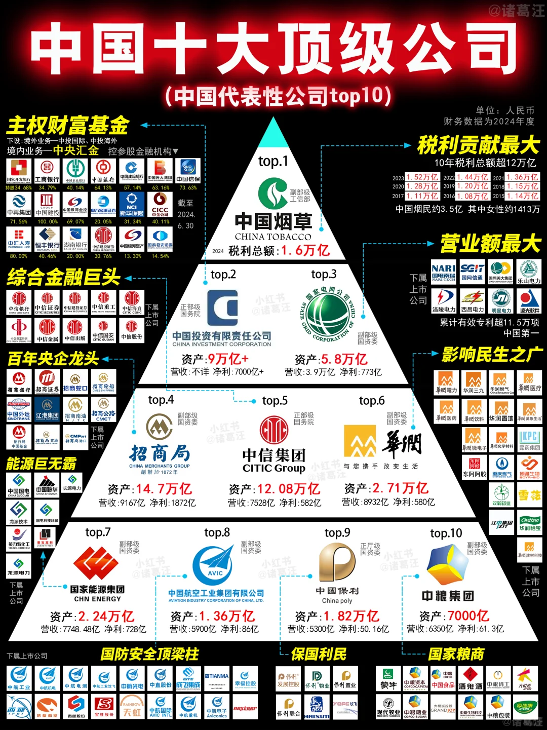 不看不知道，原来这才是中国十大公司