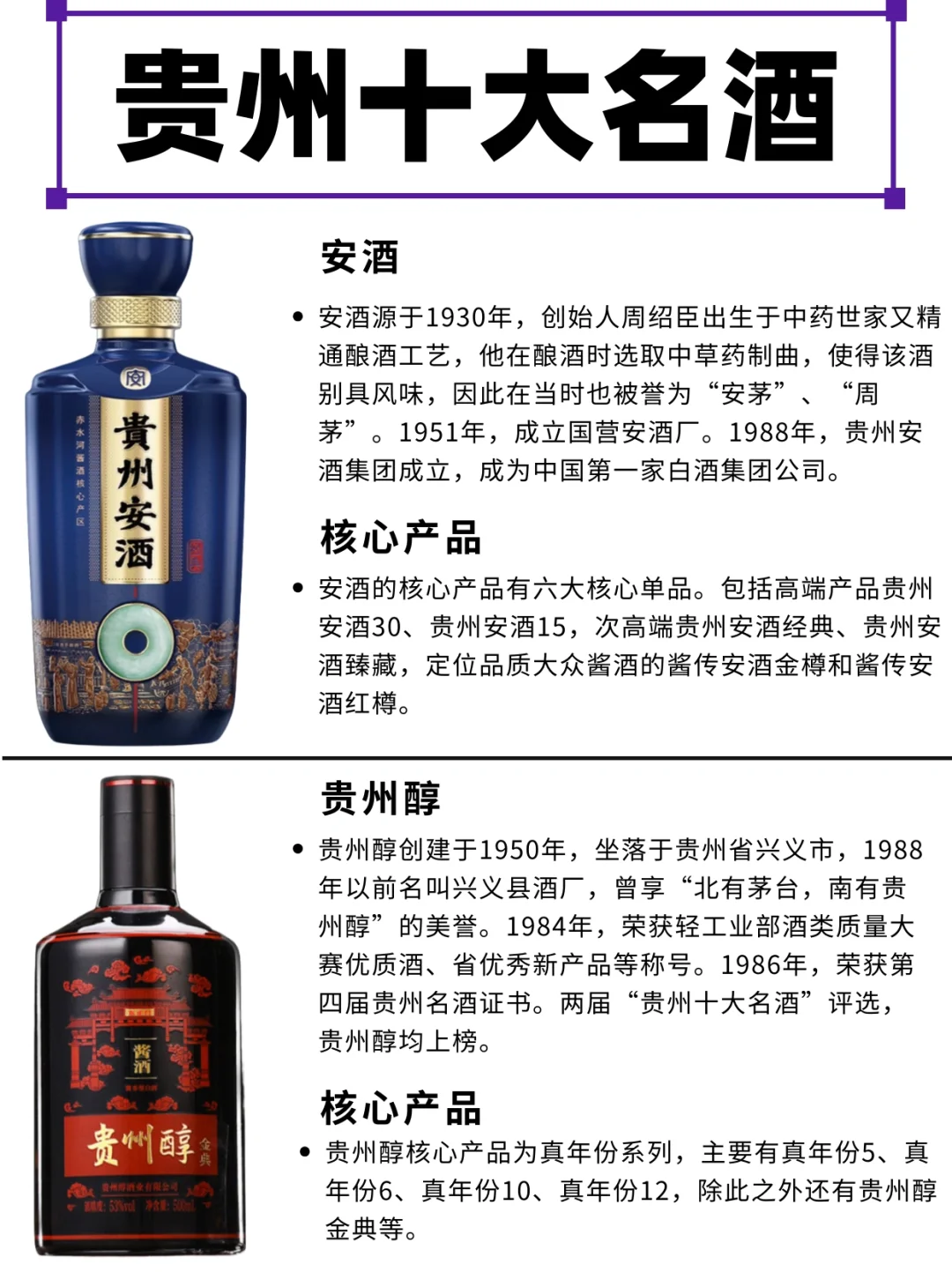 贵州十大名酒?核心产品有哪些？