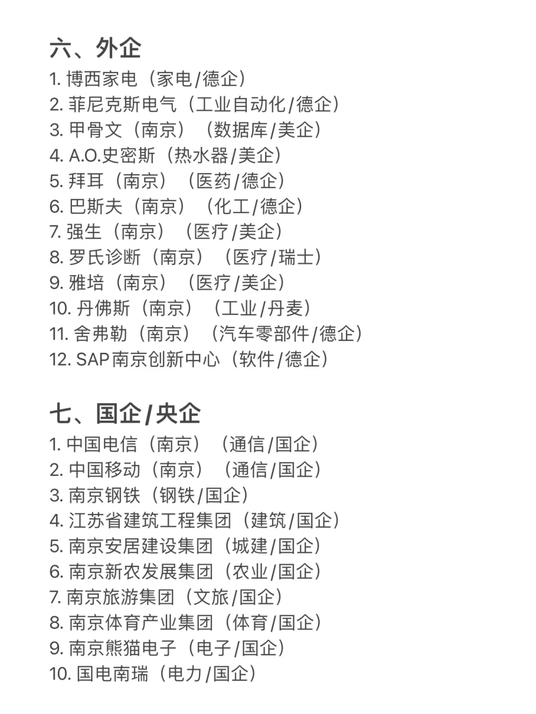 南京值得去的头部企业