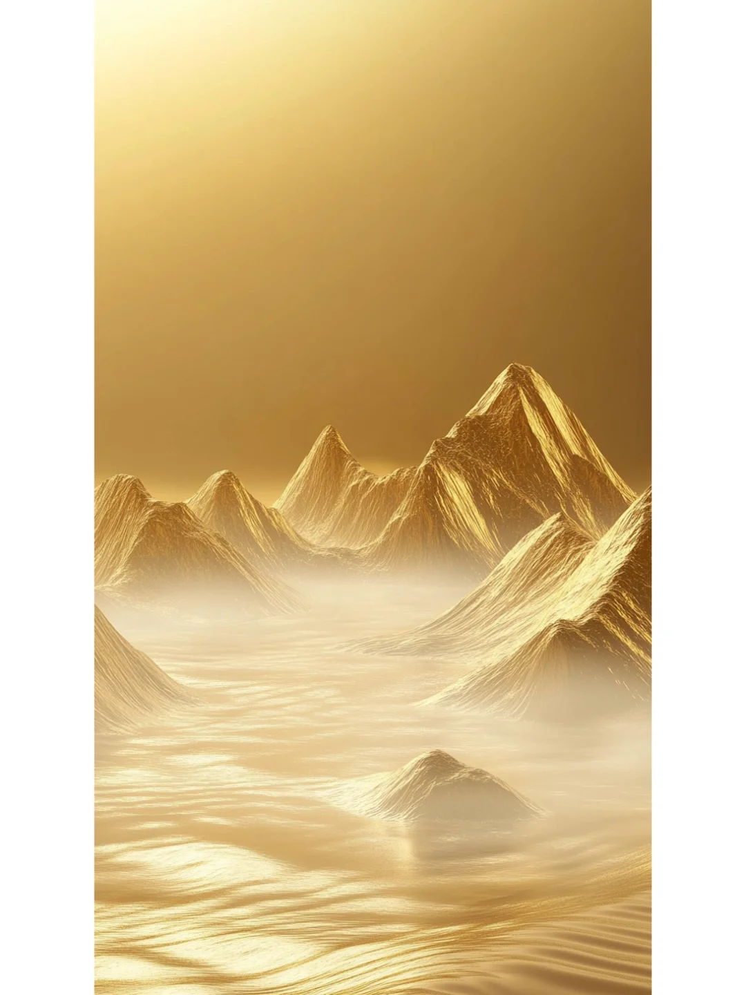 金色系|金山水面中式电商背景