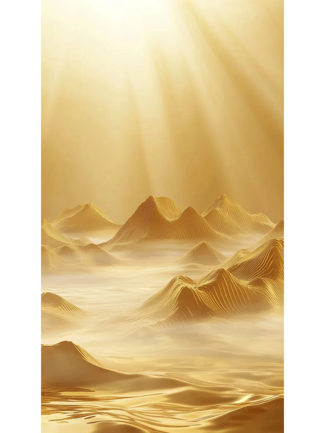 金色系|金山水面中式电商背景