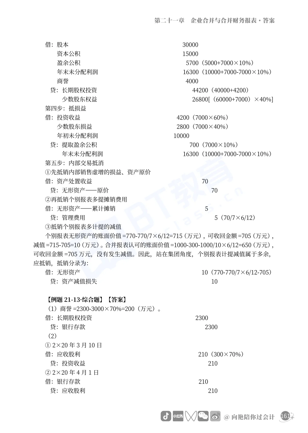 这是近几年合并报表的真题汇总，必须会