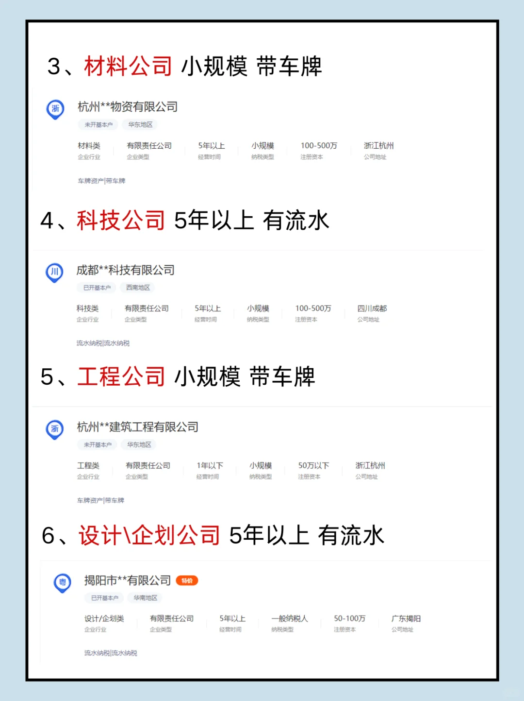 够买公司要注意的问题？公司资源推荐