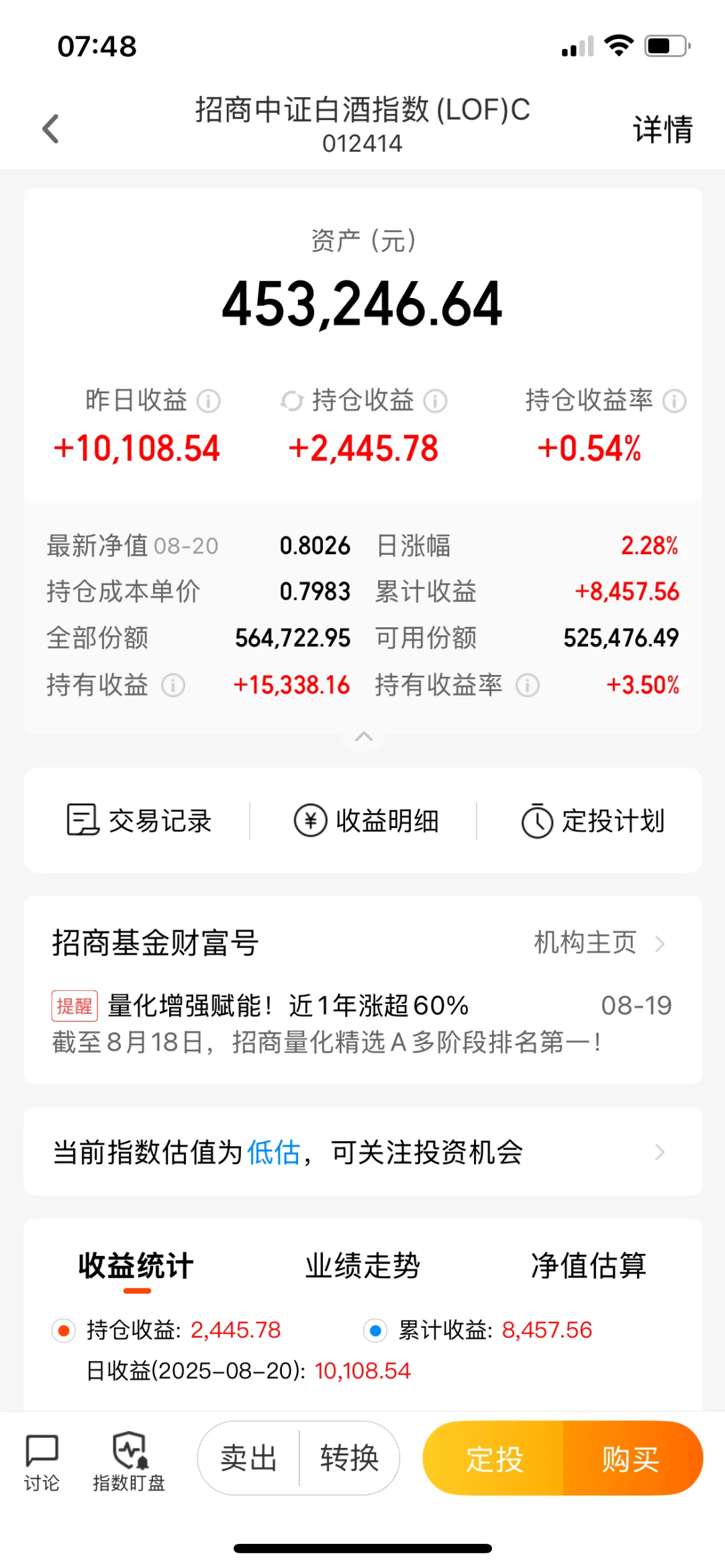 白酒盈利了