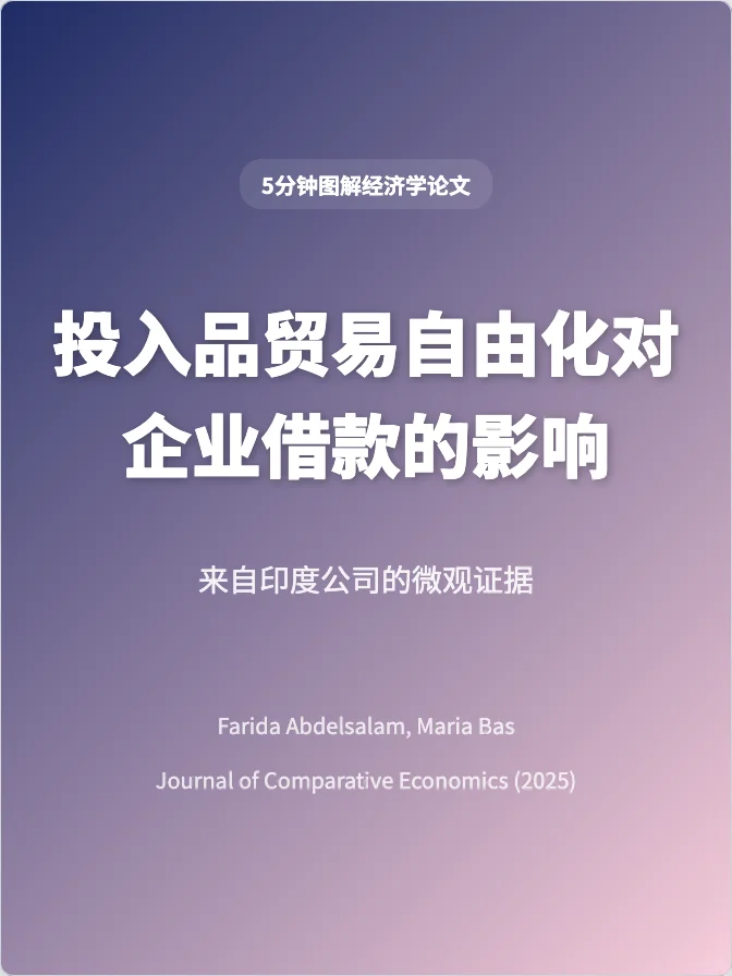 68 投入品贸易自由化对企业借款的影响 JCE