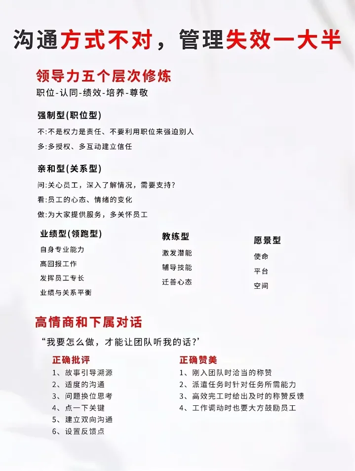 领导必看，管理中一定要牢记这些事！