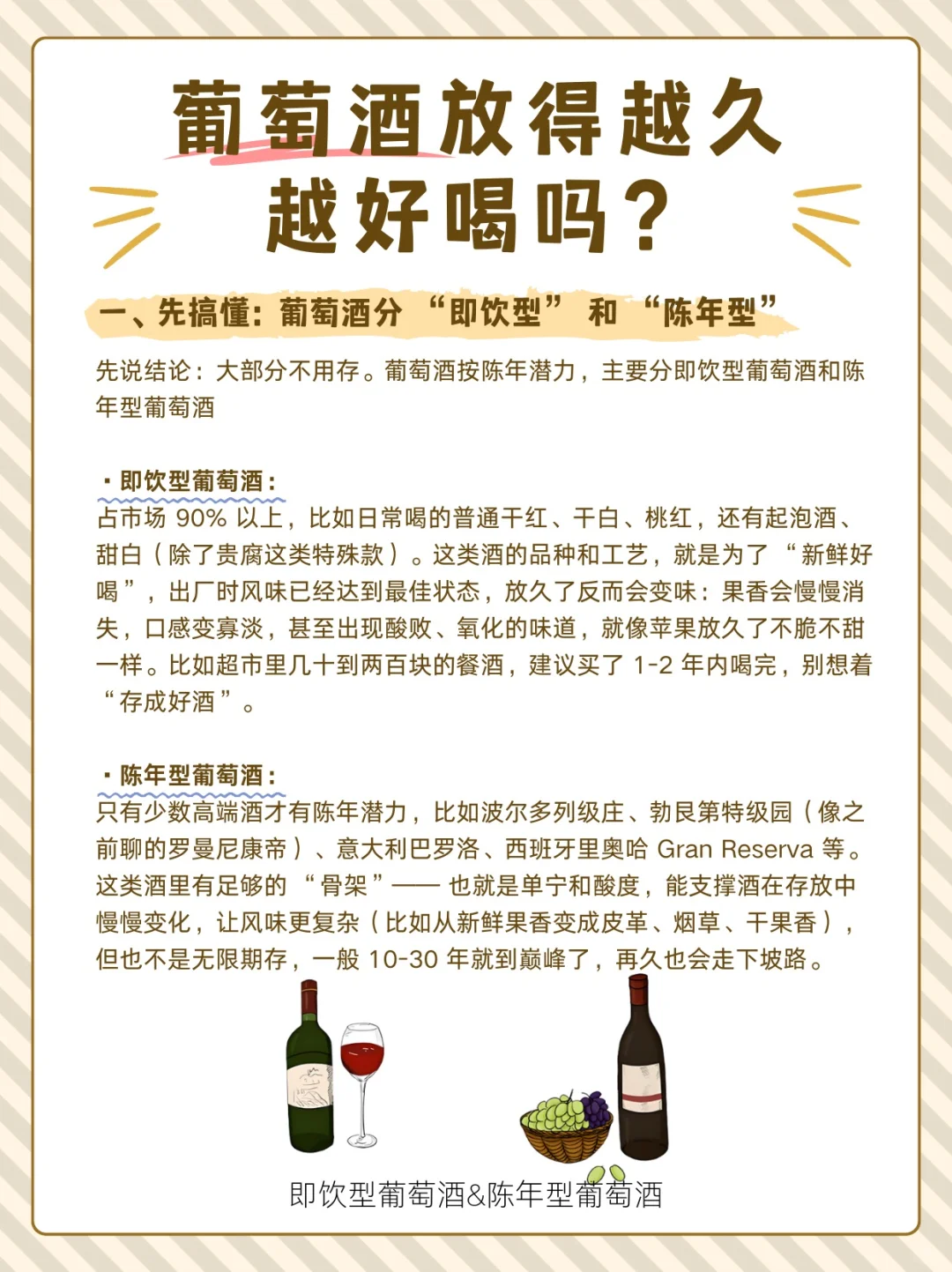 葡萄酒越放越好喝？当然不是！