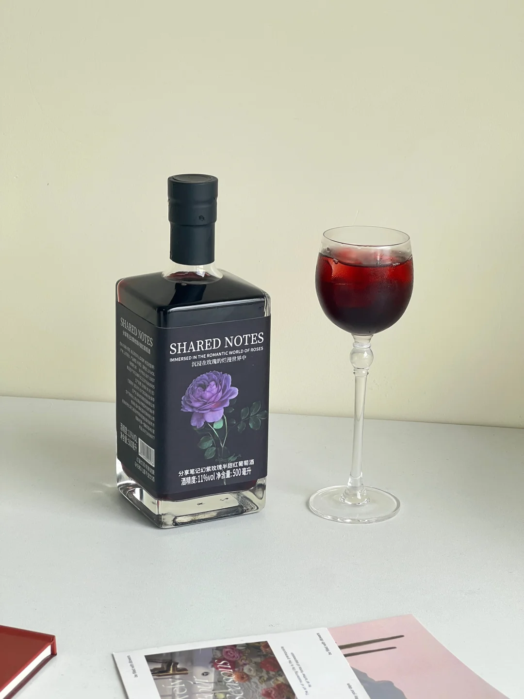 玫瑰花香半甜红葡萄酒！喝完整个人都香香的