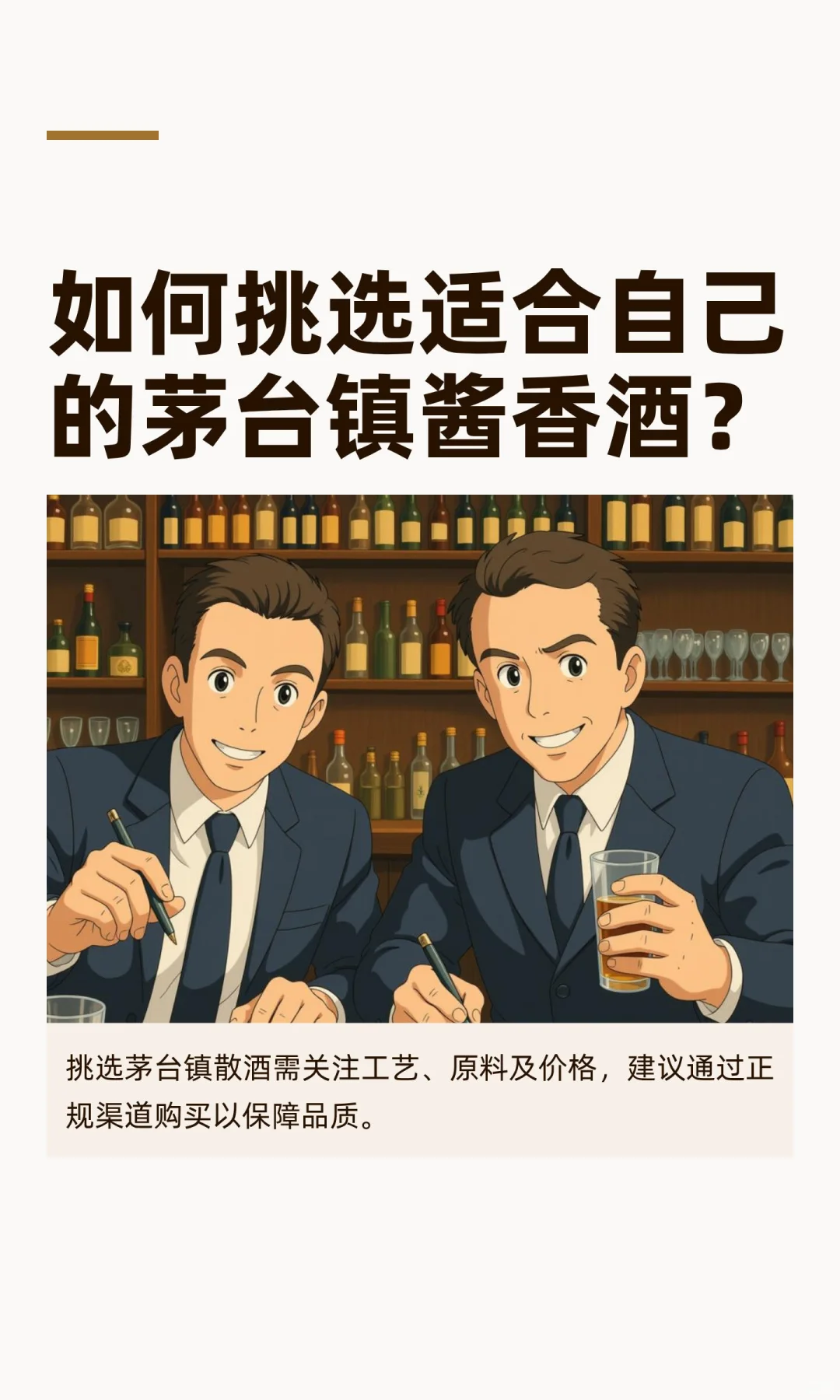 如何挑选适合自己的茅台镇酱香酒？