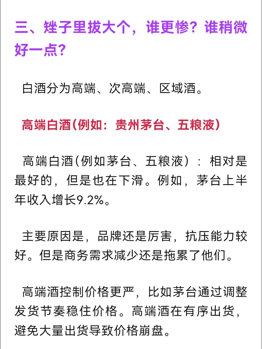 白酒行业：当前市场惨淡，等待经济好转