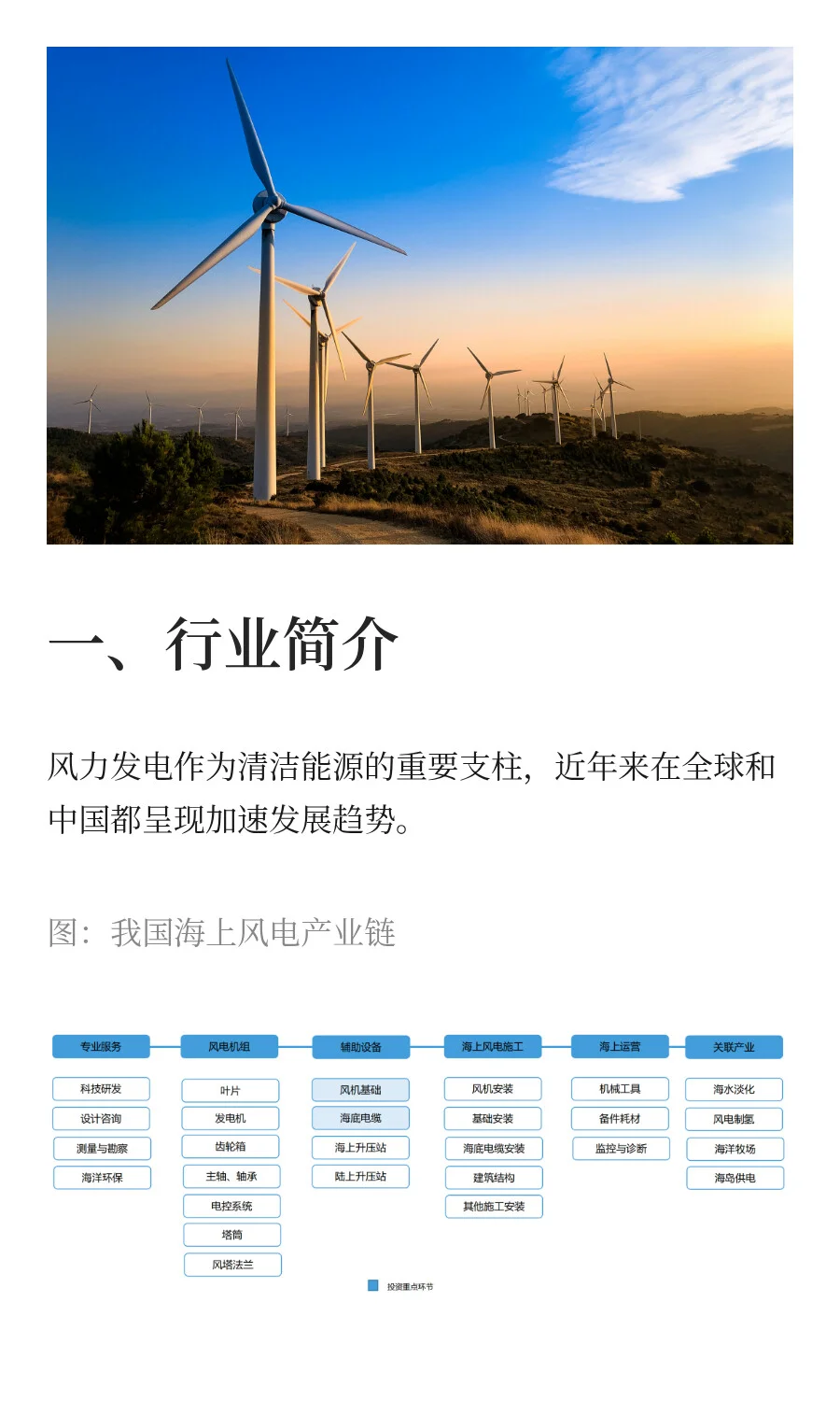 快速掌握一条产业链：风电产业链