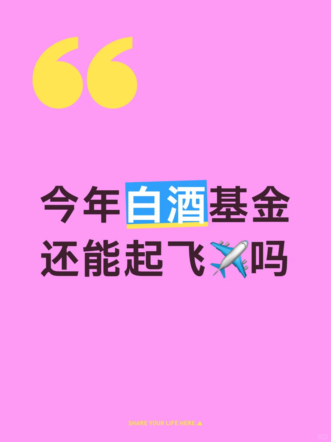 今年白酒基金还能起飞✈️吗