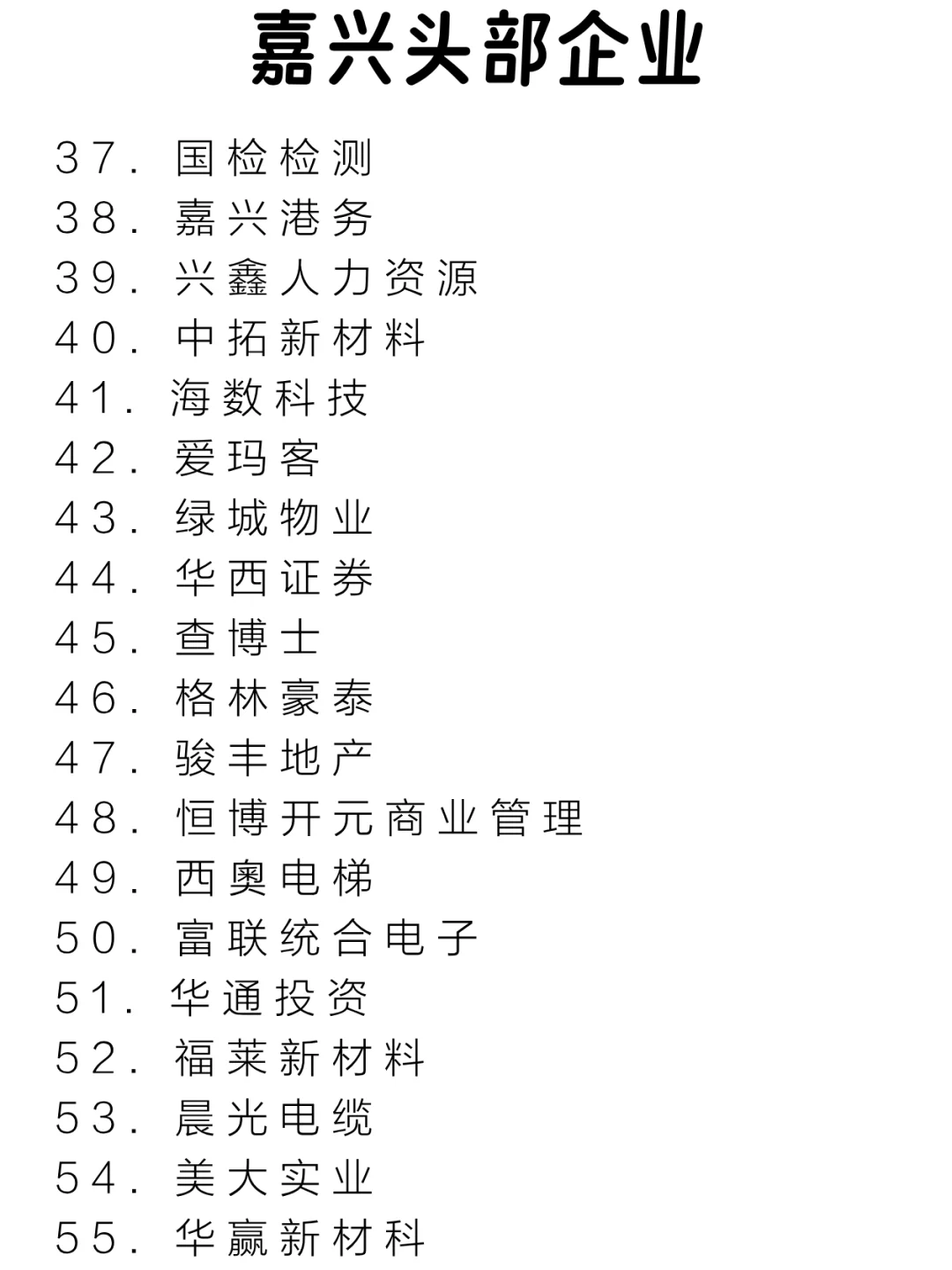 嘉兴头部企业大盘点来啦～