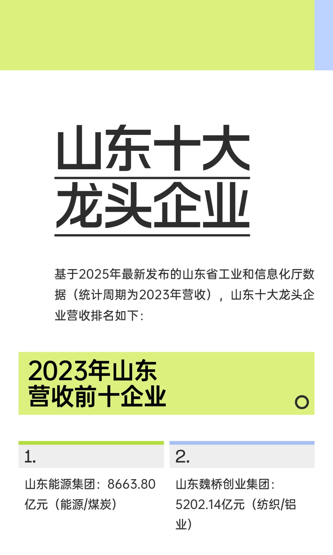 山东十大龙头企业