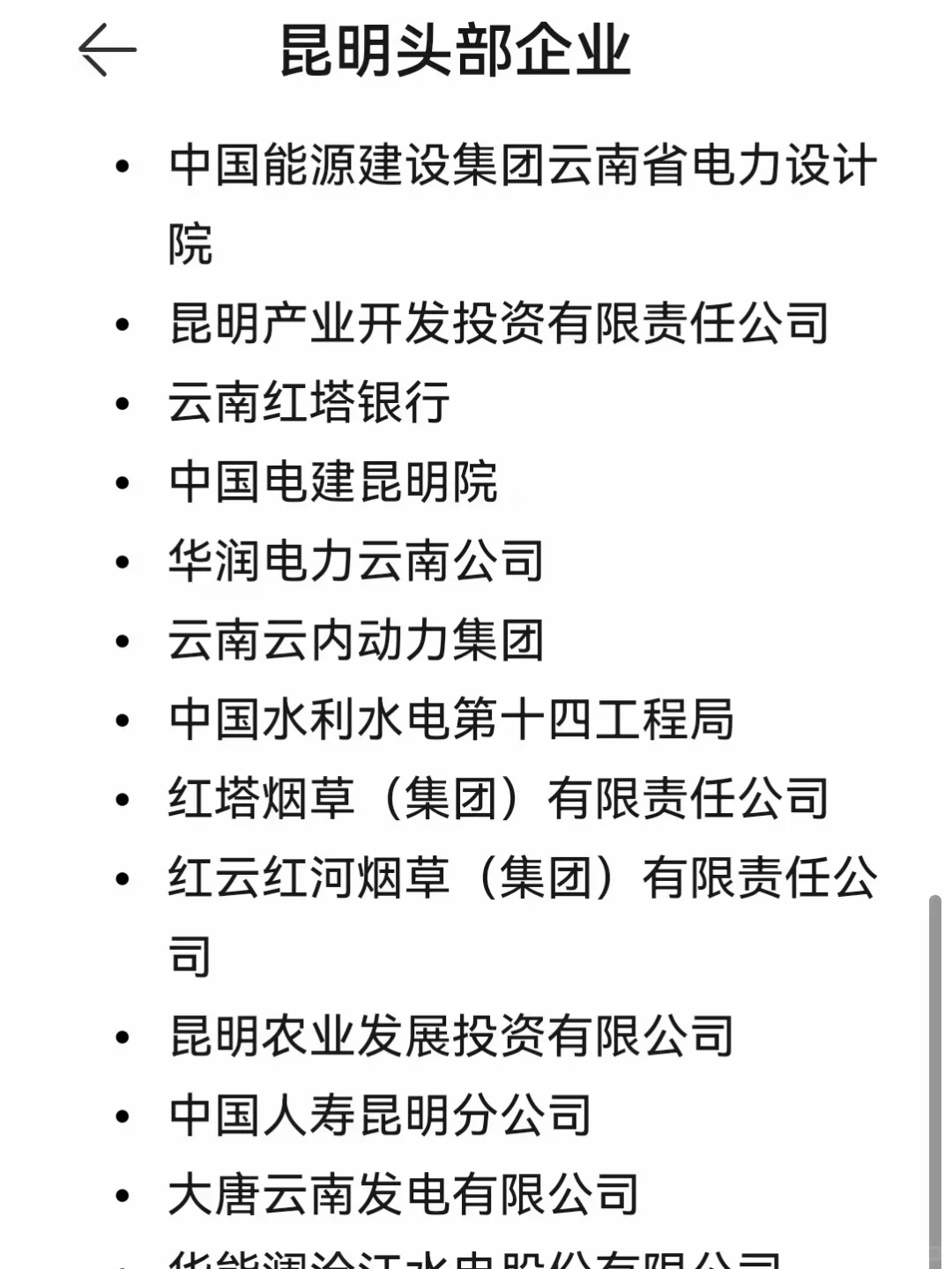 昆明头部企业