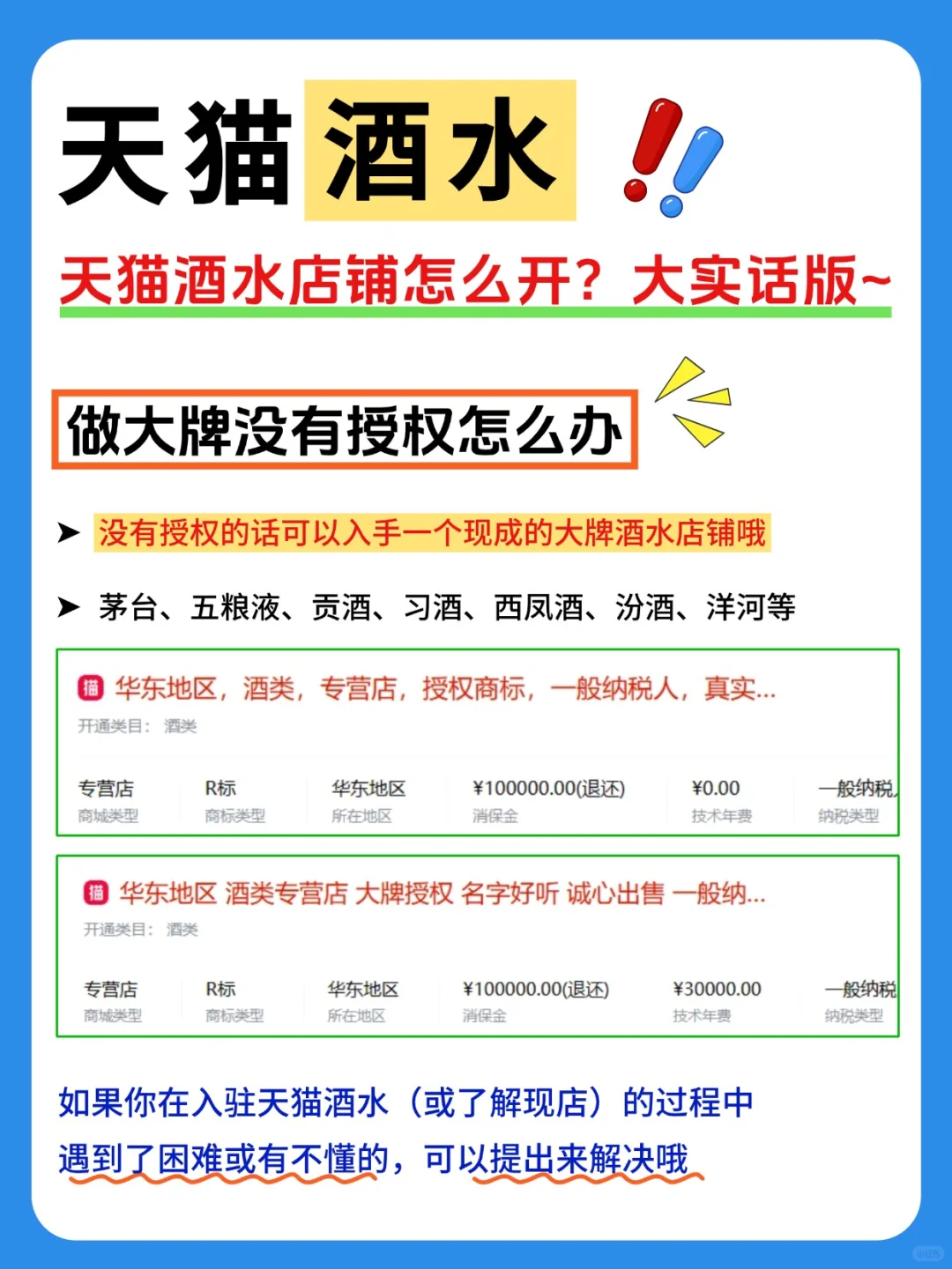 天猫酒水类目入驻❗️入驻资质要求❓