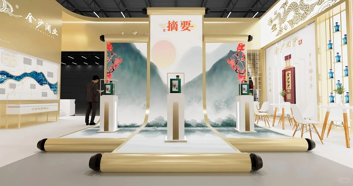 ?展会搭建丨金沙酒业展台