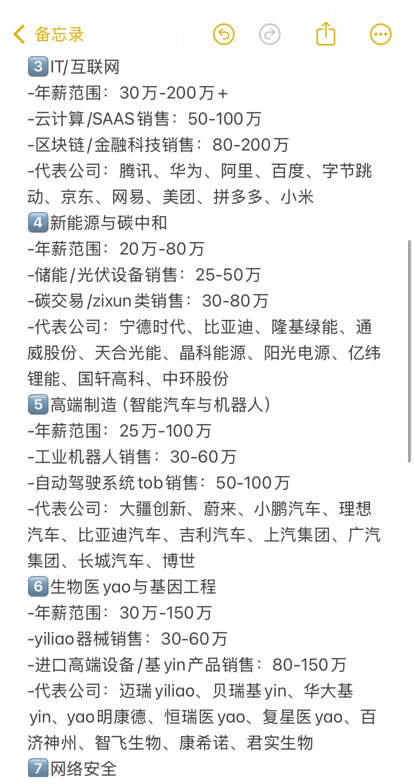 tob销售，前景好且能赚钱的10大高薪行业