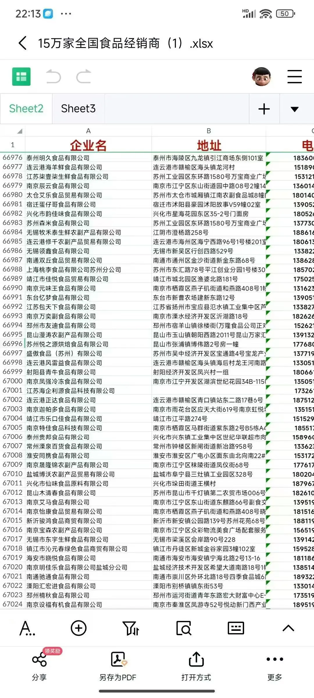 食品经销商批发商（新）