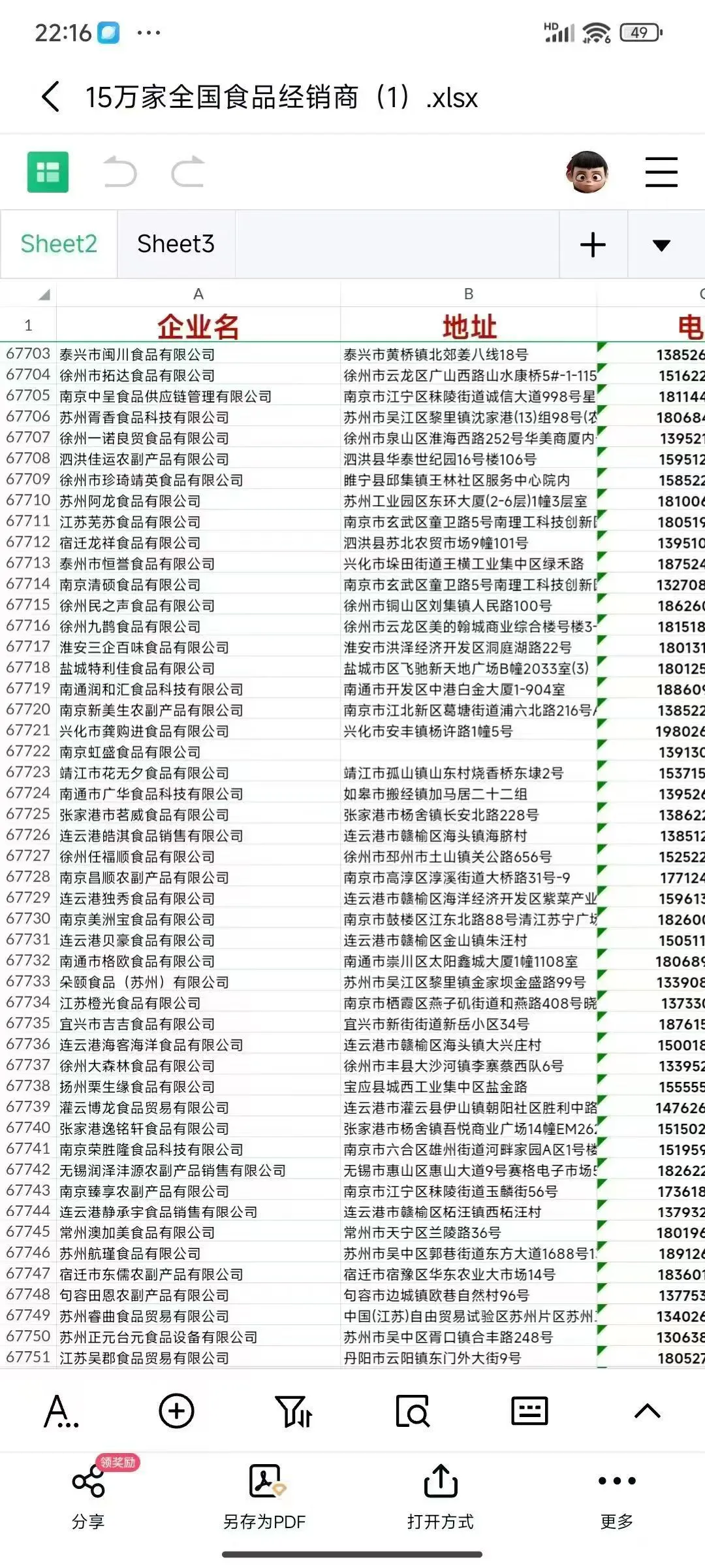食品经销商批发商（新）
